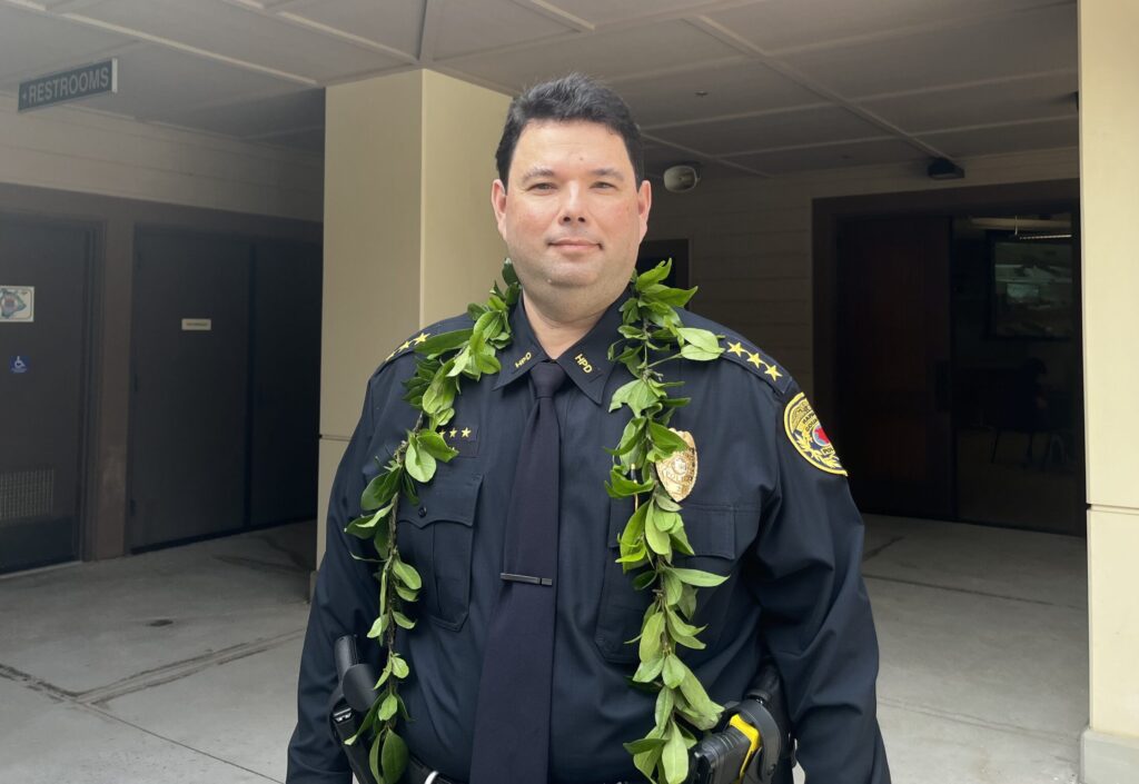 Reed Mahuna was chosen to serve as Hawaiʻi County's next police chief. (Taylor Cozloff/Civil Beat/2026)