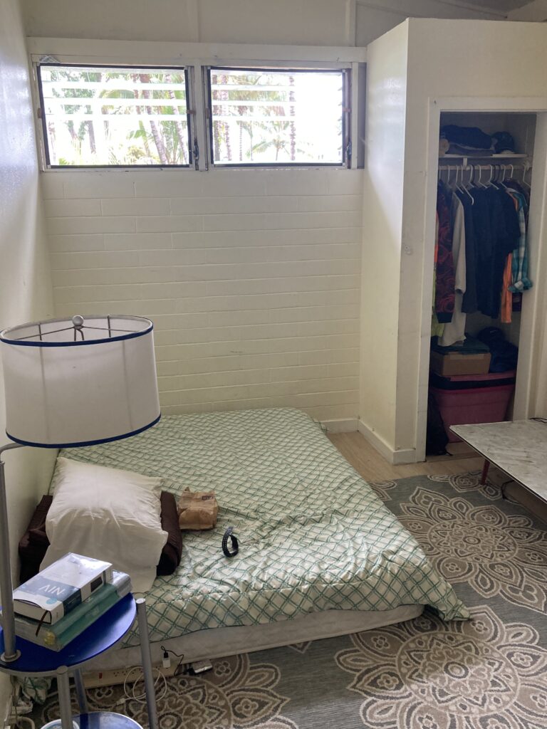 Interior of the old poi factory in Hilo converted to residential use without county permission. Supplied by the landlord Leroy Sajulga.