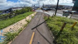 King Tides And Sea Level Rise Eating Away At Pearl Harbor Bike Path