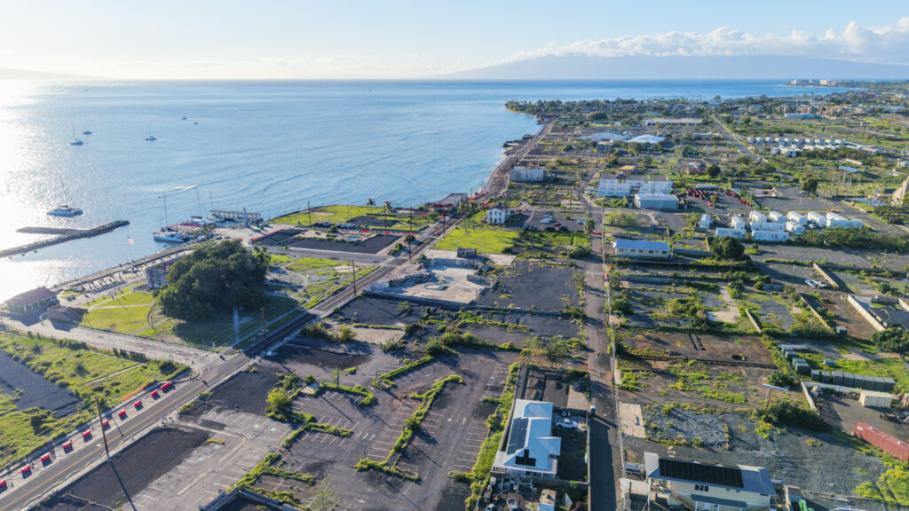 Lahaina is continuing to rebuild from the Aug. 8, 2023, wildfires that razed most of the West Maui town. (Sean Hower/Civil Beat/2026)