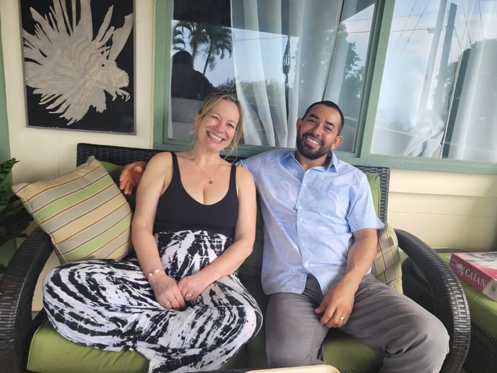 Juan Joe Estrada Lopez with his wife, Emily. The Big Island resident was freed from ICE custody in January after his attorneys filed a habeas petition challenging his detention and he was granted a green card.