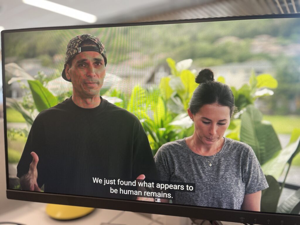 Kamohai and Tristyn Kalama film their show Renovation Aloha.