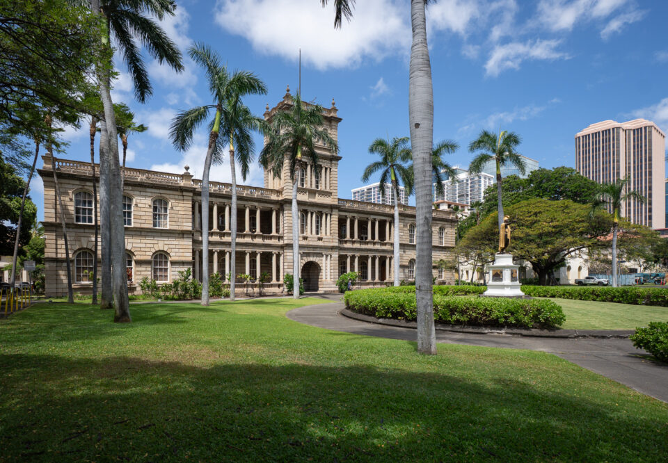 Ali'iōlani Hale, home to the Hawaiʻi Supreme Court dedicated in 1874 was designed to be a palace for Kamehameha V, photographed May 1, 2026. (Craig Fujii/Civil Beat/2026)