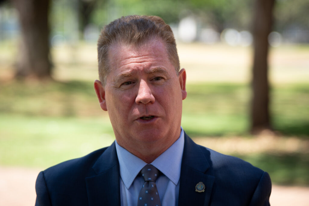 Police chief finalist Scott Ebner during interviews in Honolulu May 13, 2026. (Craig Fujii/Civil Beat/2026)