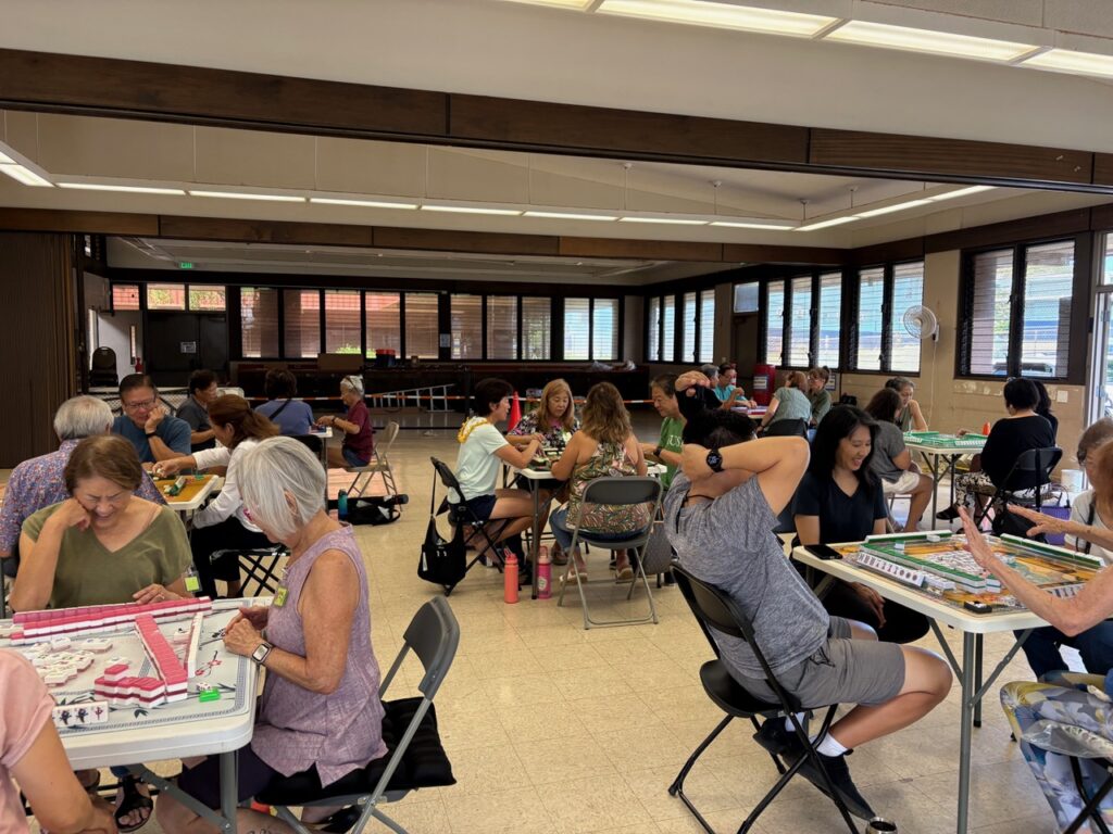 Popular Mahjong classes at Kilauea District Park (Denby Fawcett/Civil Beat/2026)